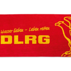 DLRG Duschtuch rot - Wasser lieben Leben retten