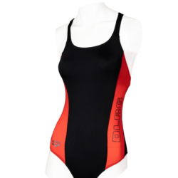 Schwimmanzug DLRG Swim Pro Lining+Bra Schwarz-Rot